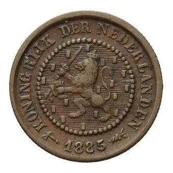 1/2 Cent 1885 Willem III ZFr