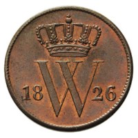 1 Cent 1826 Willem I FDC