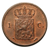 1 Cent 1828 Willem I FDC