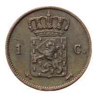 1 Cent 1862 Willem III ZFr