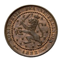 1 cent 1882 Willem III FDC