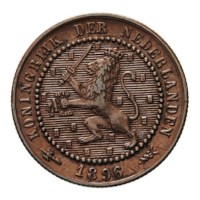1 Cent 1896 Wilhelmina ZFr