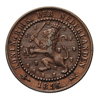 1 Cent 1896 Wilhelmina ZFr