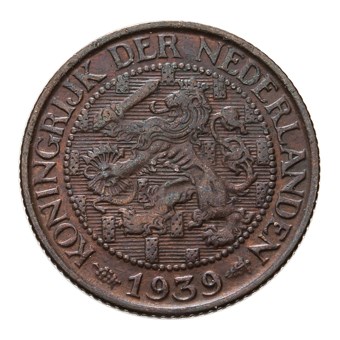 1 Cent 1939 Wilhelmina ZFr