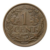 1 Cent 1941 Wilhelmina Pr-