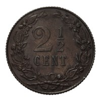 2 1/2 Cent 1904 Wilhelmina Pr-