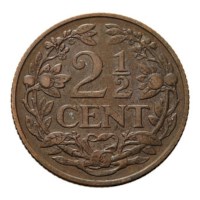 2 1/2 Cent 1915 Wilhelmina ZFr+