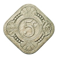 5 Cent 1914 Wilhelmina Pr-