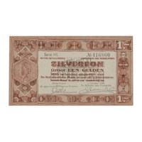 1 Gulden 1938 Zilverbon UNC