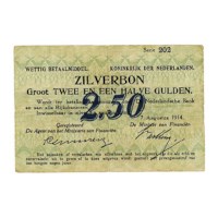 2 1/2 gulden 1914 Zilverbon Fr/Z.Fr