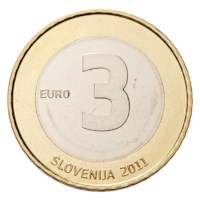 Slovenië 3 Euro "Onafhankelijkheid" 2011