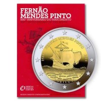 Portugal 2 Euro "Mendes Pinto" 2011 BU Coincard