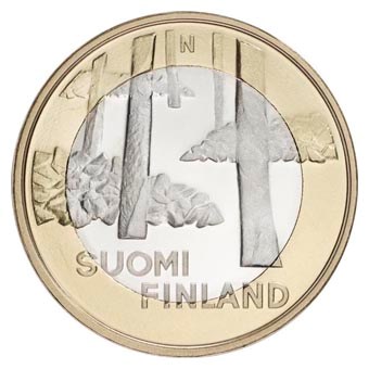 Finland 5 Euro "Satakunta Architecture" 2013