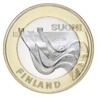 Finland 5 Euro "Karelia Architecture'' 2013