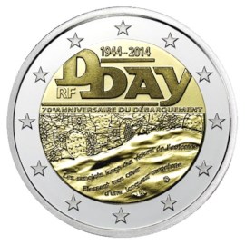 France 2 euros « D-Day » 2014