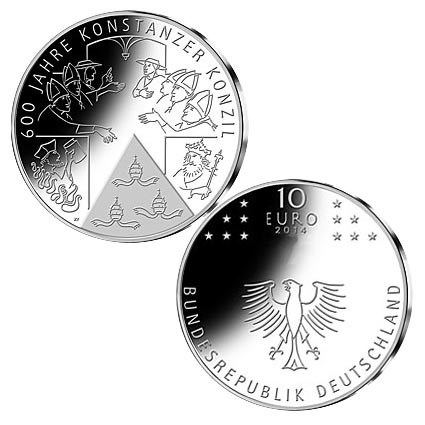 Duitsland 10 Euro "Konstanzer Konzil" 2014
