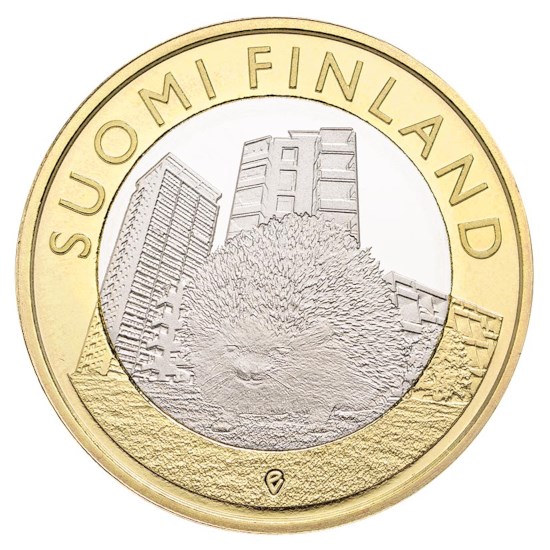 Finlande 5 euros « Animals Uusimaa » 2015