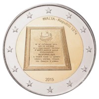 Malte 2 euros « République » 2015 UNC