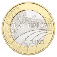 Finland 5 Euro "Cross Country Skiing" 2016