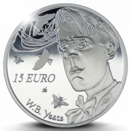 W.B. Yeats €15 Silver Proof Coin 2015