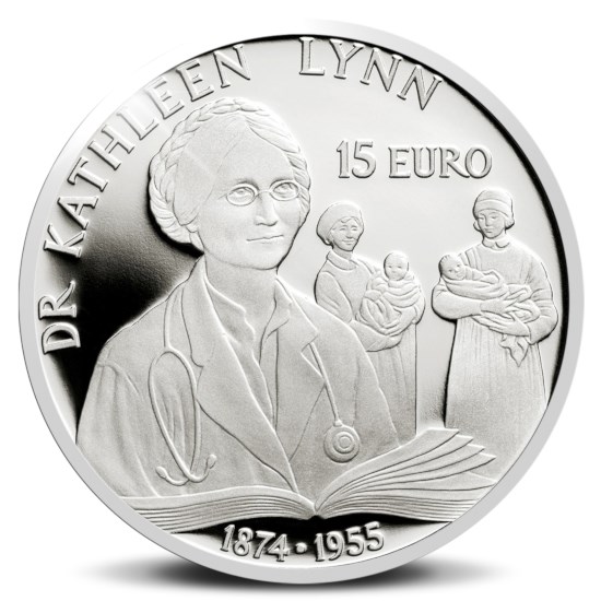 Dr Kathleen Lynn €15 Silver Proof Coin 2022