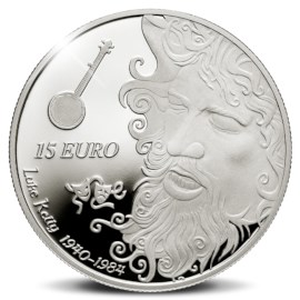 Luke Kelly €15 Silver Proof coin 2020 