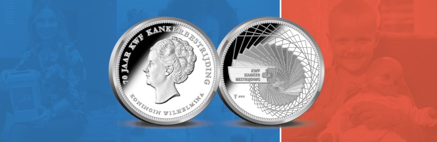 Koninklijke Nederlandse Munt eert 70-jarig bestaan KWF met penning