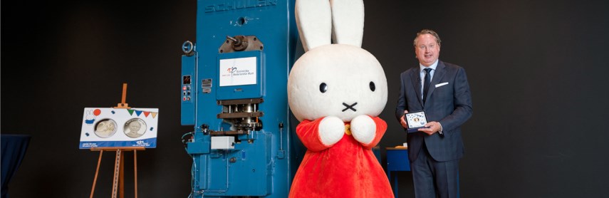 miffy Performs Ceremonial First Strike of Birthday Issue in the New Mint