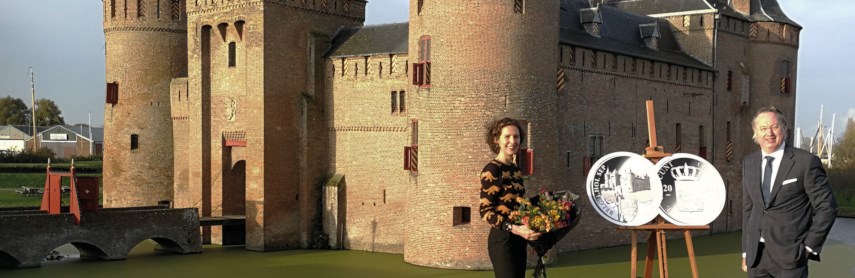 Muiderslot op nieuwe Zilveren Dukaat in serie ‘Nederlandse kastelen’ 