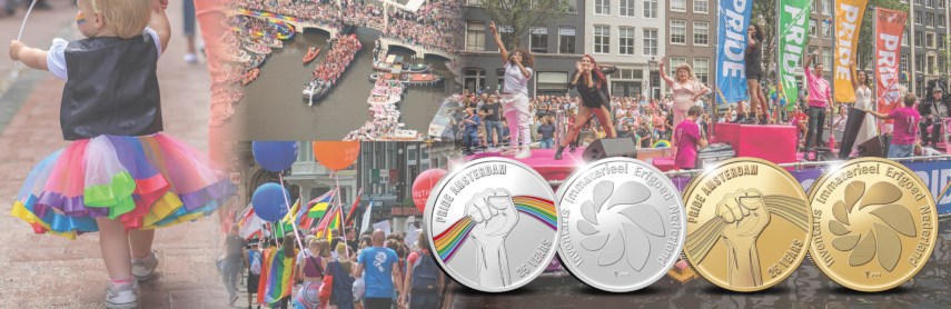 Win een zilveren 25 jaar Pride Amsterdam-uitgifte!