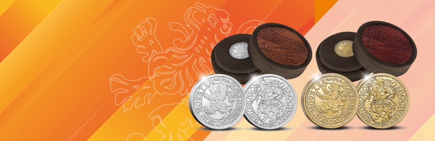 Order Now the Restrike Lion Dollar 2022 in Coin Holder with Leather from Castelijn en Beerens